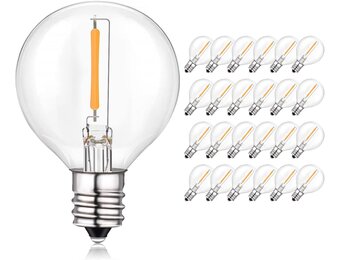 BRIMAX G40 LED Lampen (25 stuks) - E12 fitting, Warm Wit, 33% Korting