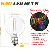 BRIMAX G40 LED Lampen (25 stuks) - E12 fitting, Warm Wit, 33% Korting