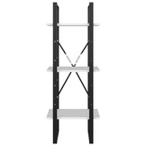 Boekenkast met 3 schappen, 40x30x105 cm, wit, 33% korting
