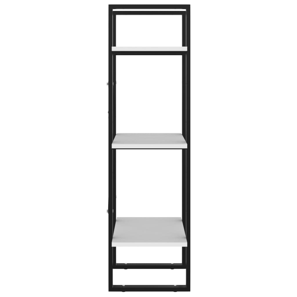 Boekenkast met 3 schappen, 40x30x105 cm, wit, 33% korting