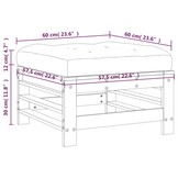 VidaXL Tuinvoetenbank Grenenhout met Kussen - 34% Korting!