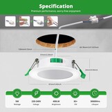 Set van 20 Dimbare LED Spots met Instelbare Kleurtemperatuur - 57% Korting!