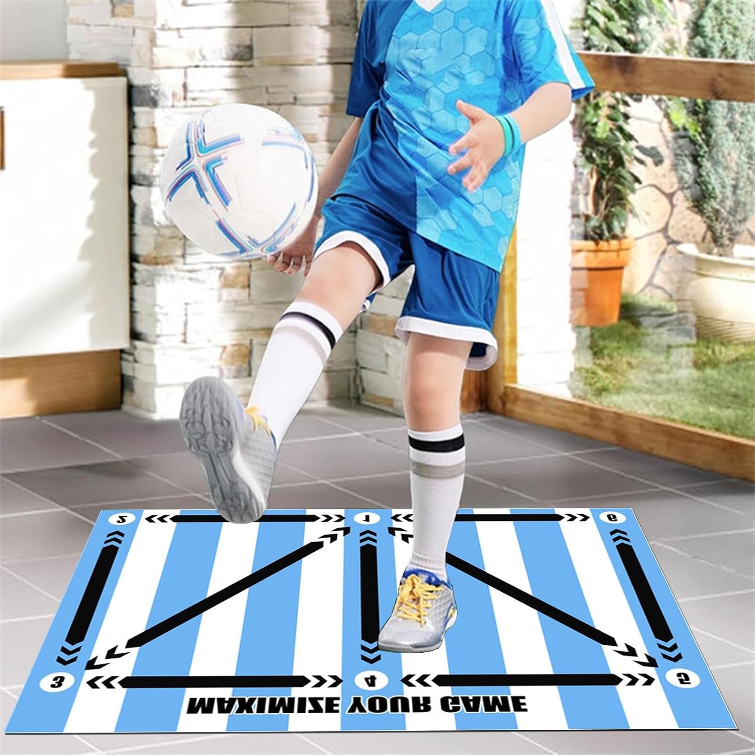Voetbaltrainingsmat met 44% korting | Balcontrole & Dribbelen | 60x90 cm
