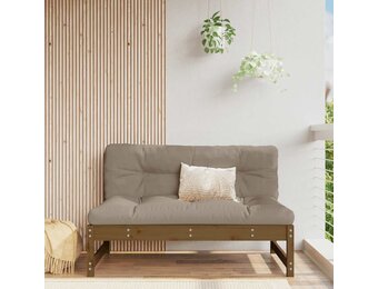 vidaXL Middenbank 120x80 cm massief grenenhout honingbruin