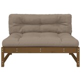 vidaXL Middenbank 120x80 cm massief grenenhout honingbruin