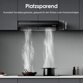 GASLAND UC60BS Afzuigkap 60cm - 333 m³/u - 3 standen - Zwart Metaal