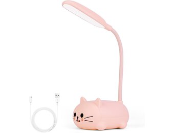 Mini LED Kat Tafellamp - Draagbaar & Oplaadbaar - 34% Korting