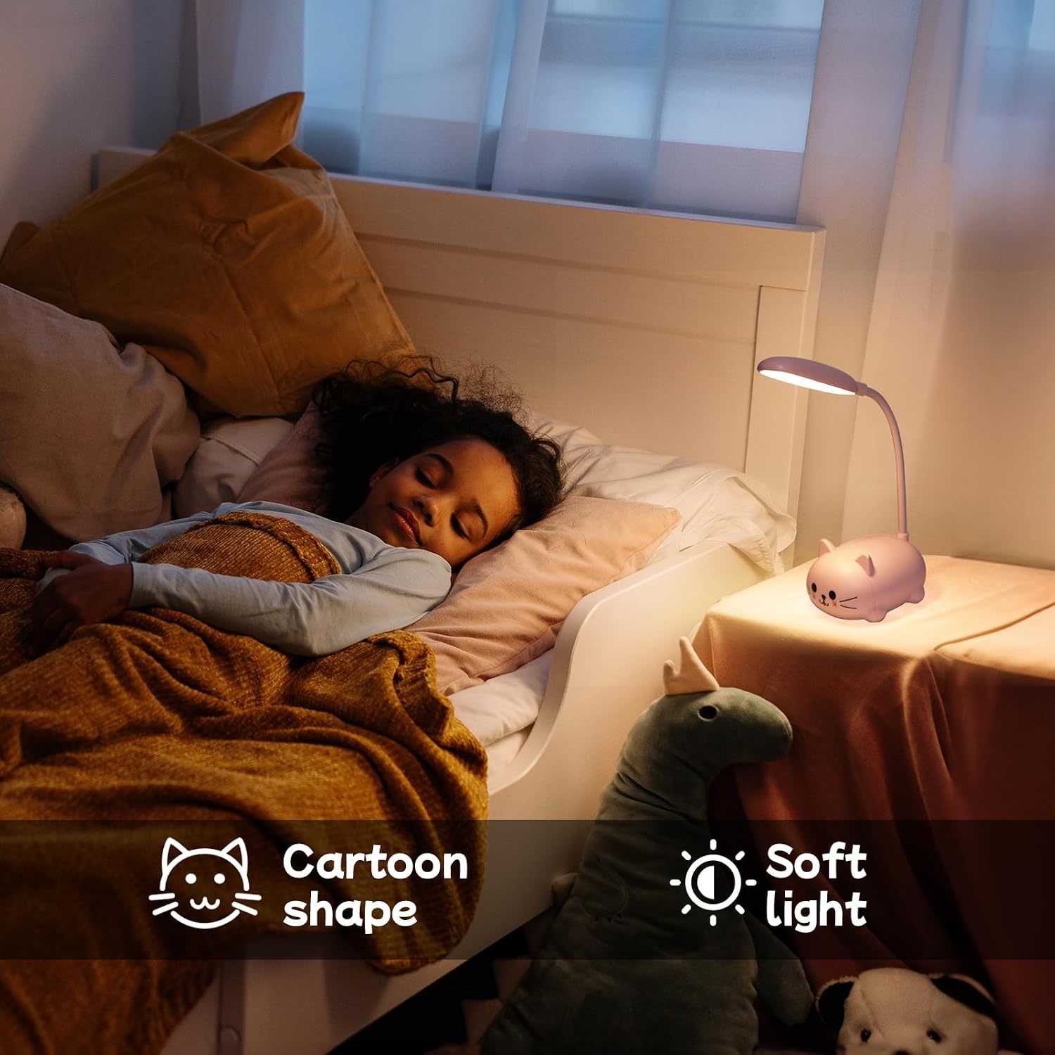 Mini LED Kat Tafellamp - Draagbaar & Oplaadbaar - 34% Korting