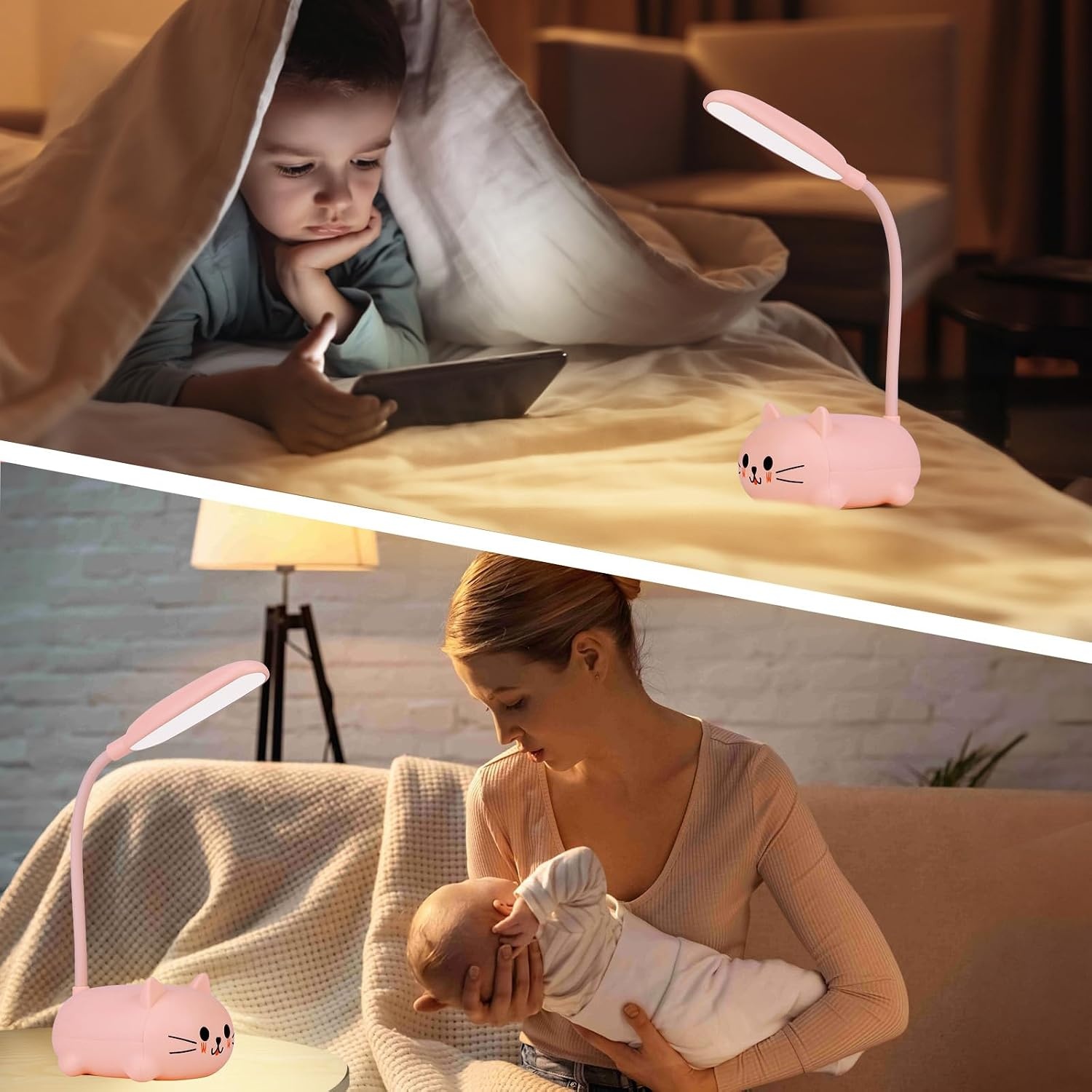 Mini LED Kat Tafellamp - Draagbaar & Oplaadbaar - 34% Korting