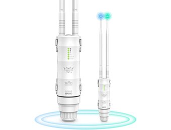 WiFi-repeater voor gebruik buitenshuis Wi-Fi Range Extender AC600 Wi-Fi-signaalversterker Weerbestendige WiFi-versterker 2.4G 5 GHz-antennes met high gain 600 Mbps WiFi-brug