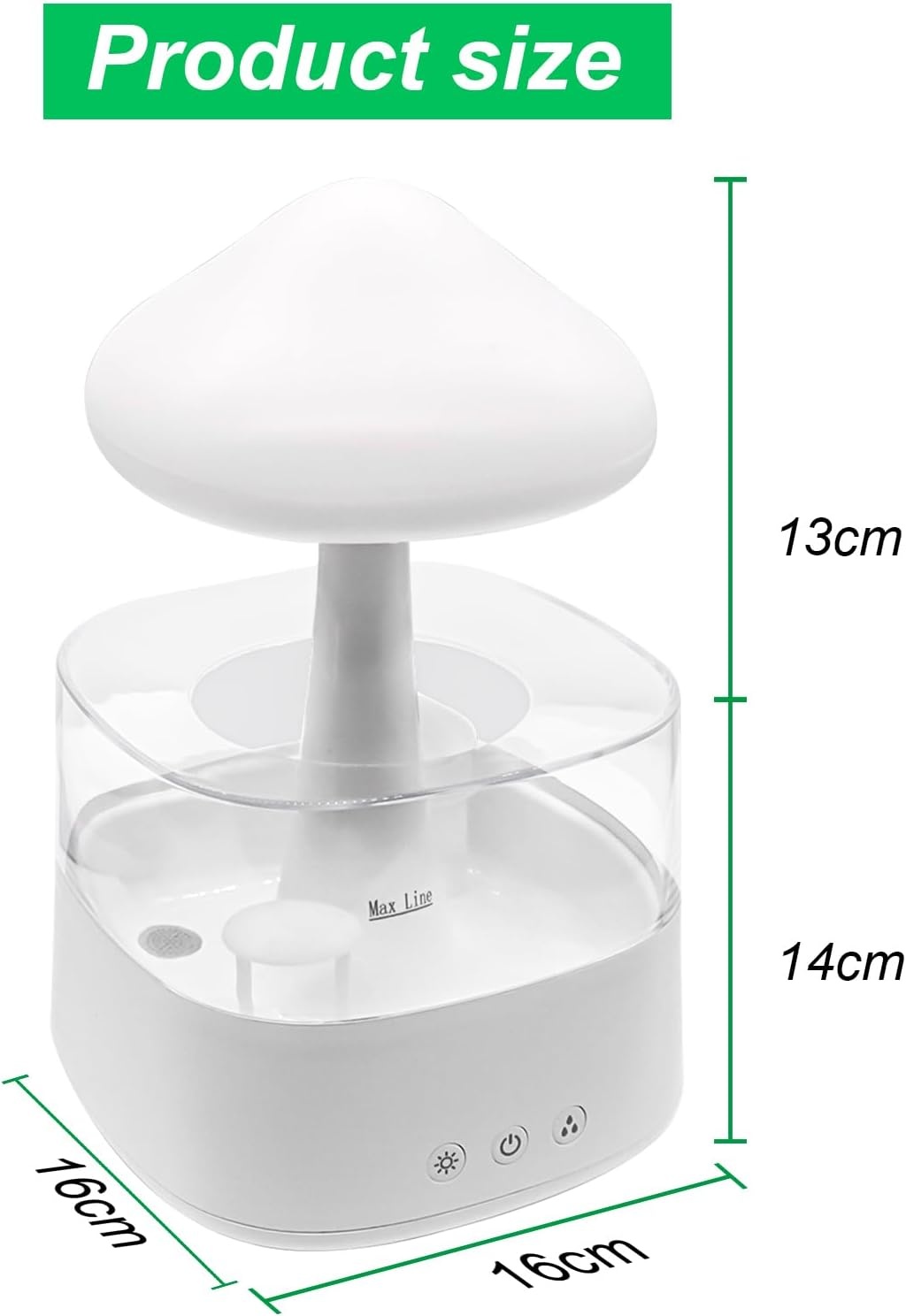 Wolk Regen Luchtbevochtiger 450ml 7 Kleuren Regenwolk Luchtbevochtiger Essentiële Olie Diffuser met LED Lichten, Wolk Nachtlampje voor Kinderkamer, Slaapkamer, Thuis, Kantoor