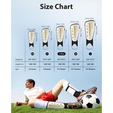 Upgraded Soccer Shin Guards Pads for Kids Youth Adults, CE Certified AirsFish Shin Guard Sleeves Protection Gear for Boys Girls Soccer Games EVA Cushion Reduce Shocks and Injuries