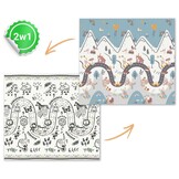 Baby Speelmat Opvouwbaar 200x180cm | Antislip | Thermisch Geïsoleerd