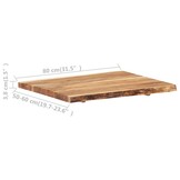 vidaXL Tafelblad 80x(50-60)x3,8 cm massief acaciahout