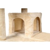 XXL Kattenboom Beige - 131cm Hoog | Met Ligplekken & Krabpalen (32% Korting)