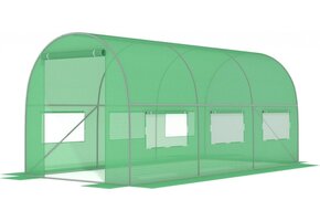 Hobby Tuinkas 4x2.5m 10m² | UV-bestendig PE-folie | 6 Klamboe Ramen | -41%