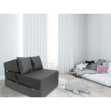 Opvouwbaar matras - logeermatras - 200x70x15 cm - antraciet