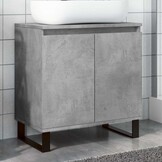 Badkamerkast 58x33x60cm Beton Grijs Bewerkt Hout - 34% Korting