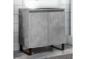 Badkamerkast 58x33x60cm Beton Grijs Bewerkt Hout - 34% Korting