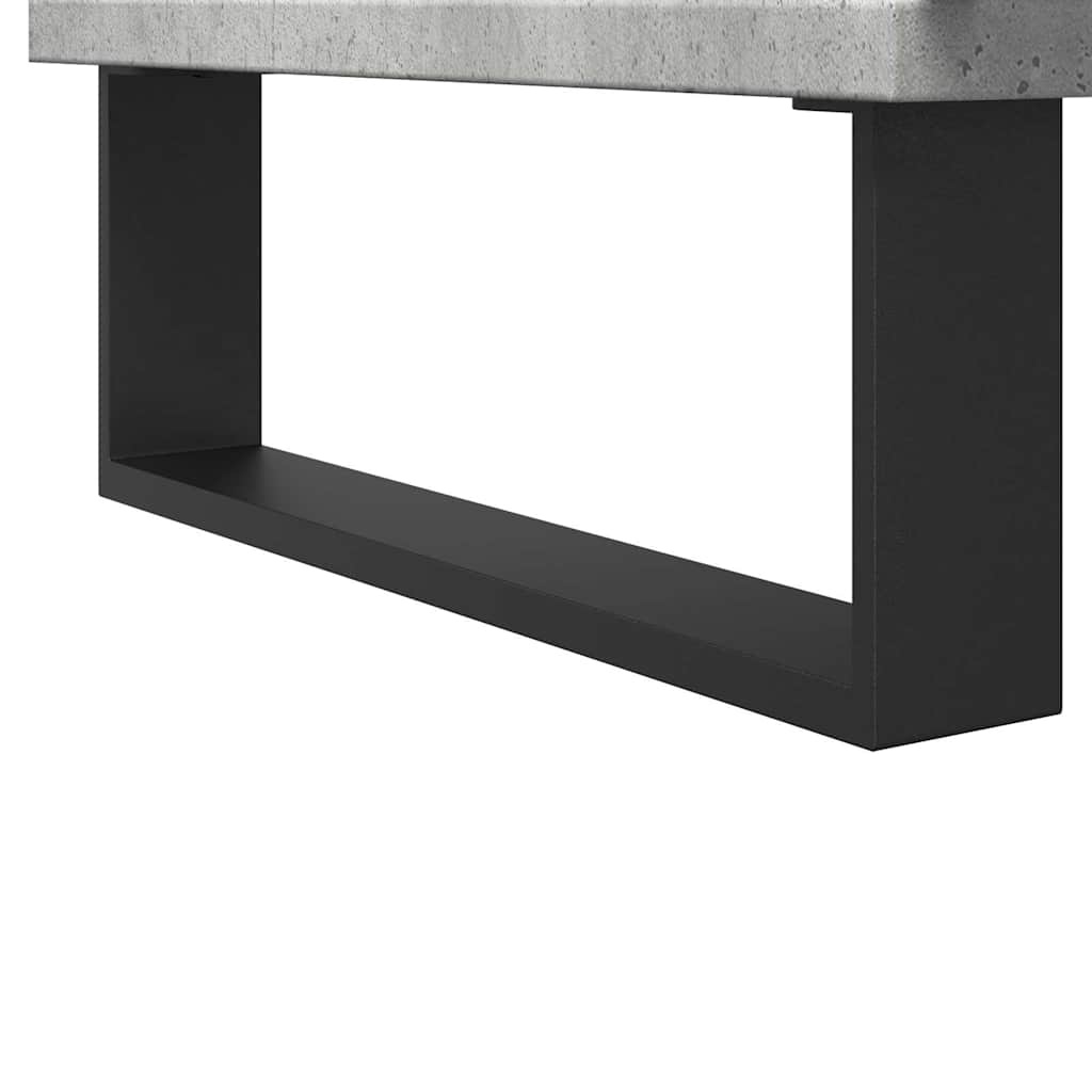Badkamerkast 58x33x60cm Beton Grijs Bewerkt Hout - 34% Korting