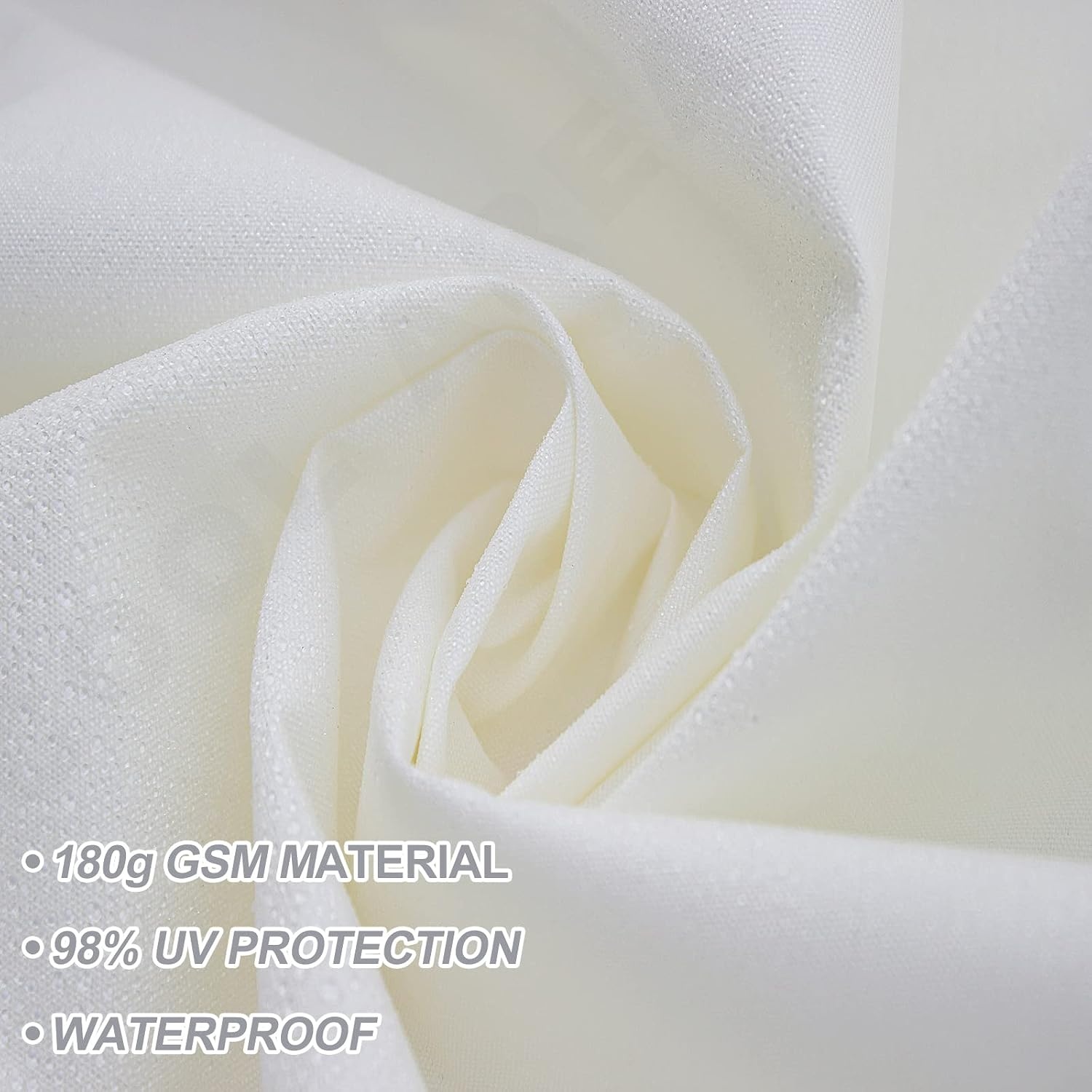Zonnedoek Rechthoekig 4x5m PES Waterdicht 185g/m² | 96% UV-bescherming Windbescherming Grijs