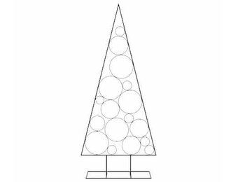 Moderne Metalen Kerstboom 180 cm Zwart - 80% Korting!