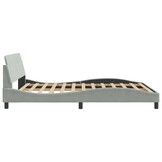 Lichtgrijs Fluwelen Bedframe 160x200 cm - 35% Korting