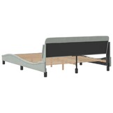Lichtgrijs Fluwelen Bedframe 160x200 cm - 35% Korting