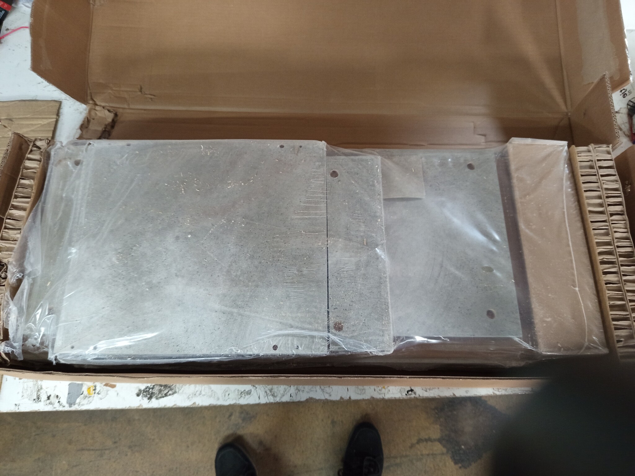 Highboard Betongrijs - 54% Korting!