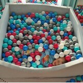 Ballenbak 120x120 cm met 600 Ballen (40% Korting)