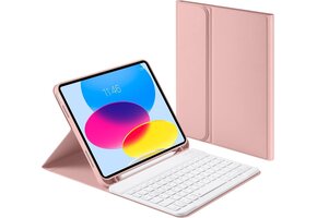 Roze QWERTZ Toetsenbord Case voor iPad 10e Gen (10.9") met 35% Korting