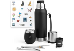 Mate Set Argentijns met RVS Thermosfles - 45% Korting