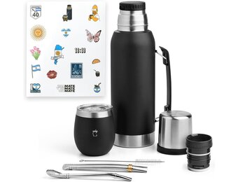 Mate Kit Argentijns met RVS Thermos 1L & Beker - 33% Korting