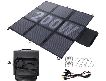 Opvouwbaar Zonnepaneel 200W - 35% Korting