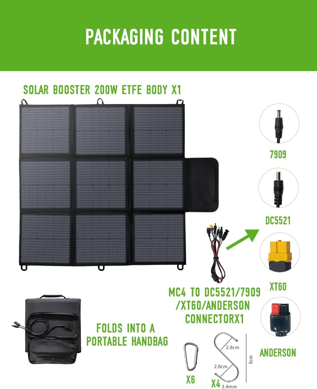 Opvouwbaar Zonnepaneel 200W - 35% Korting