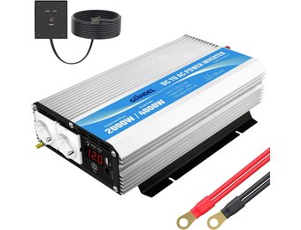 2000W Camper/Vrachtwagen Omvormer 12V naar 230V | 34% Korting