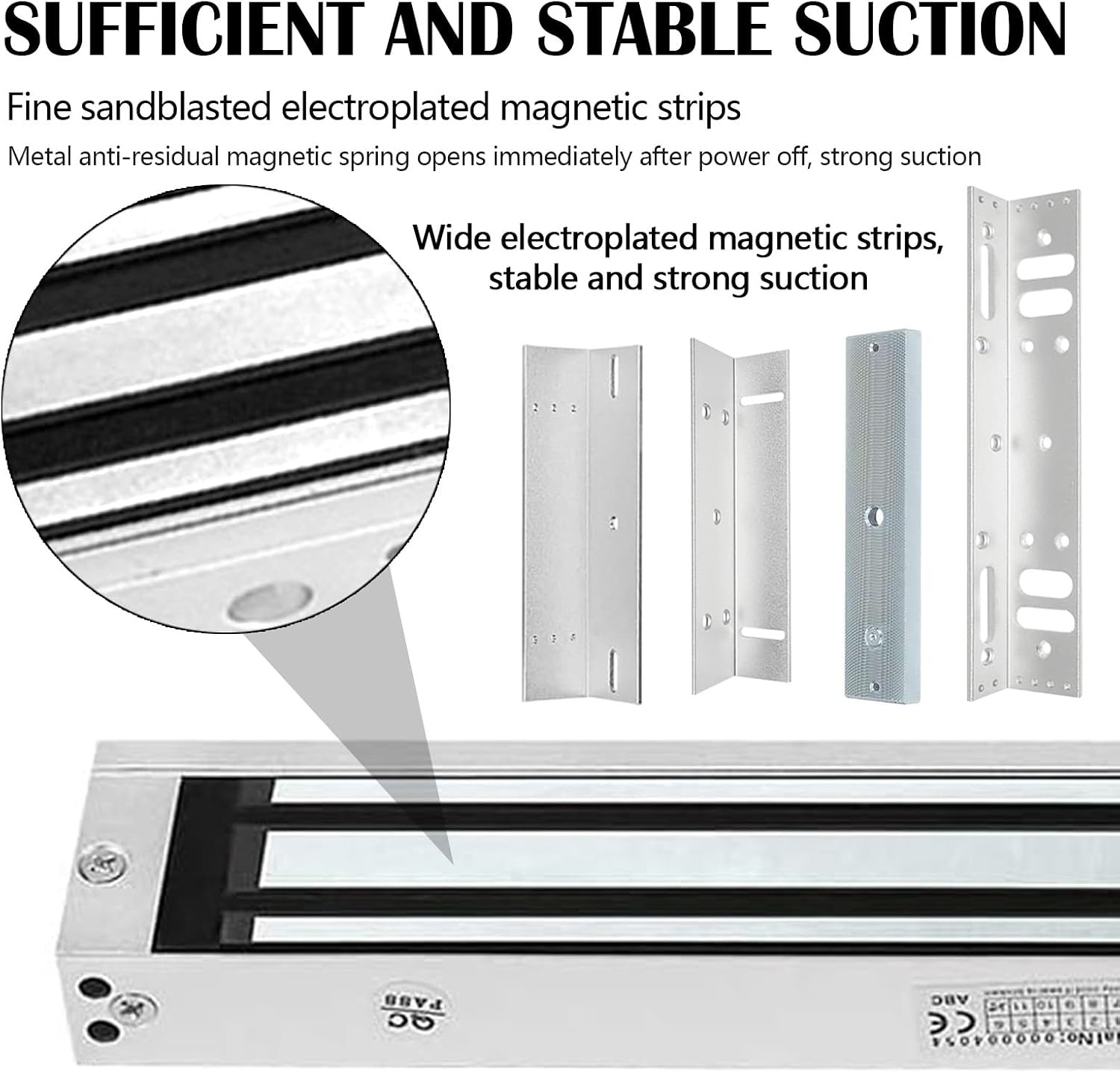 Elektrisch Magneetslot met 280kg Houdkracht (Zilver) - 60% Korting