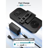 Draadloze Oplader Laadstation voor Samsung, iPhone & Tablets (59% korting)