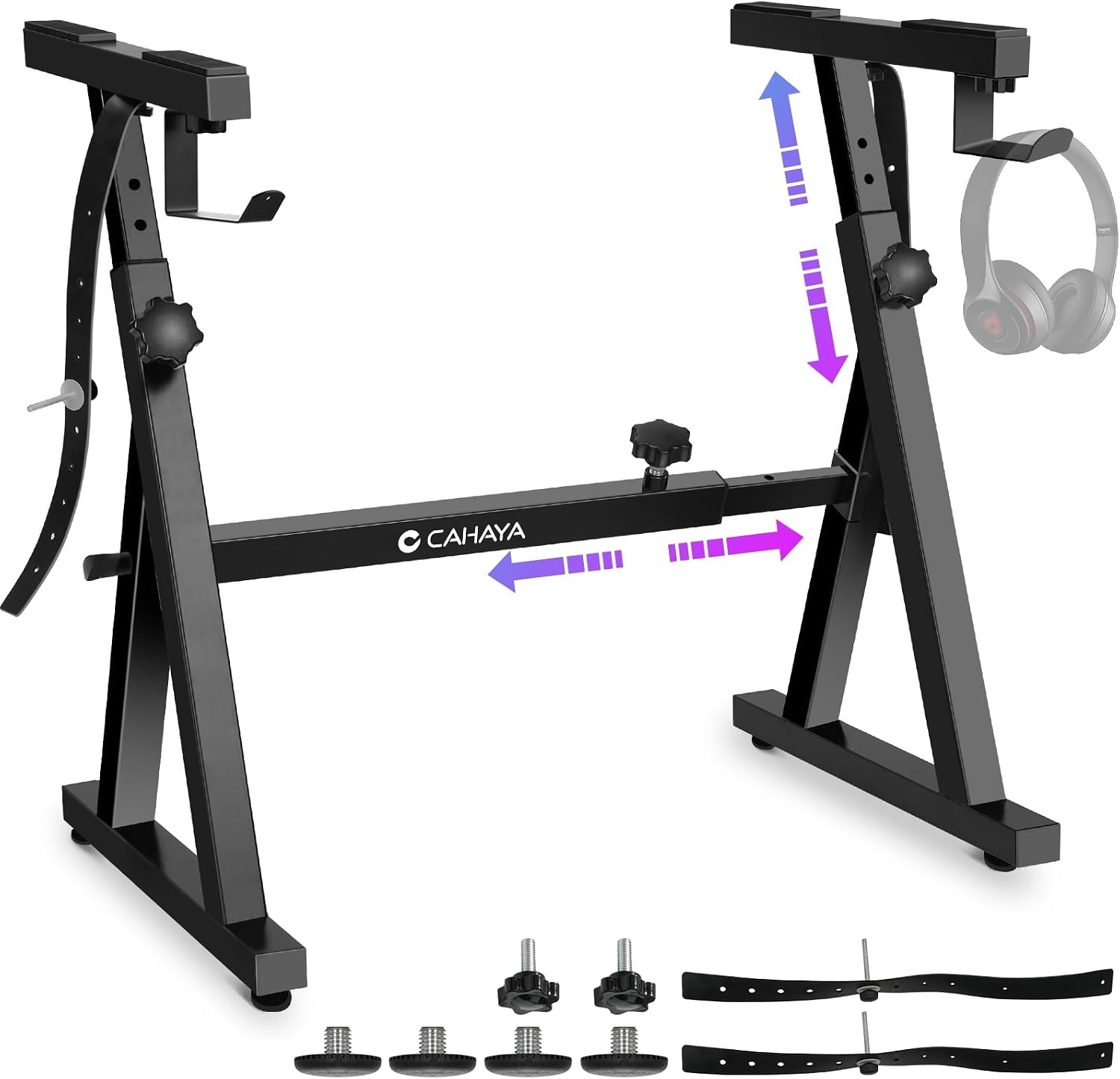 Verstelbare Keyboardstandaard Z-vorm - 113kg draagvermogen - 34% Korting