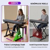 Verstelbare Keyboardstandaard Z-vorm - 113kg draagvermogen - 34% Korting