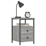 2x Nachtkastjes Sonoma Eiken Bewerkt Hout met Korting!
