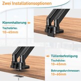 Dubbele Monitorarm - Gasveer - 13-39 Inch | 34% Korting