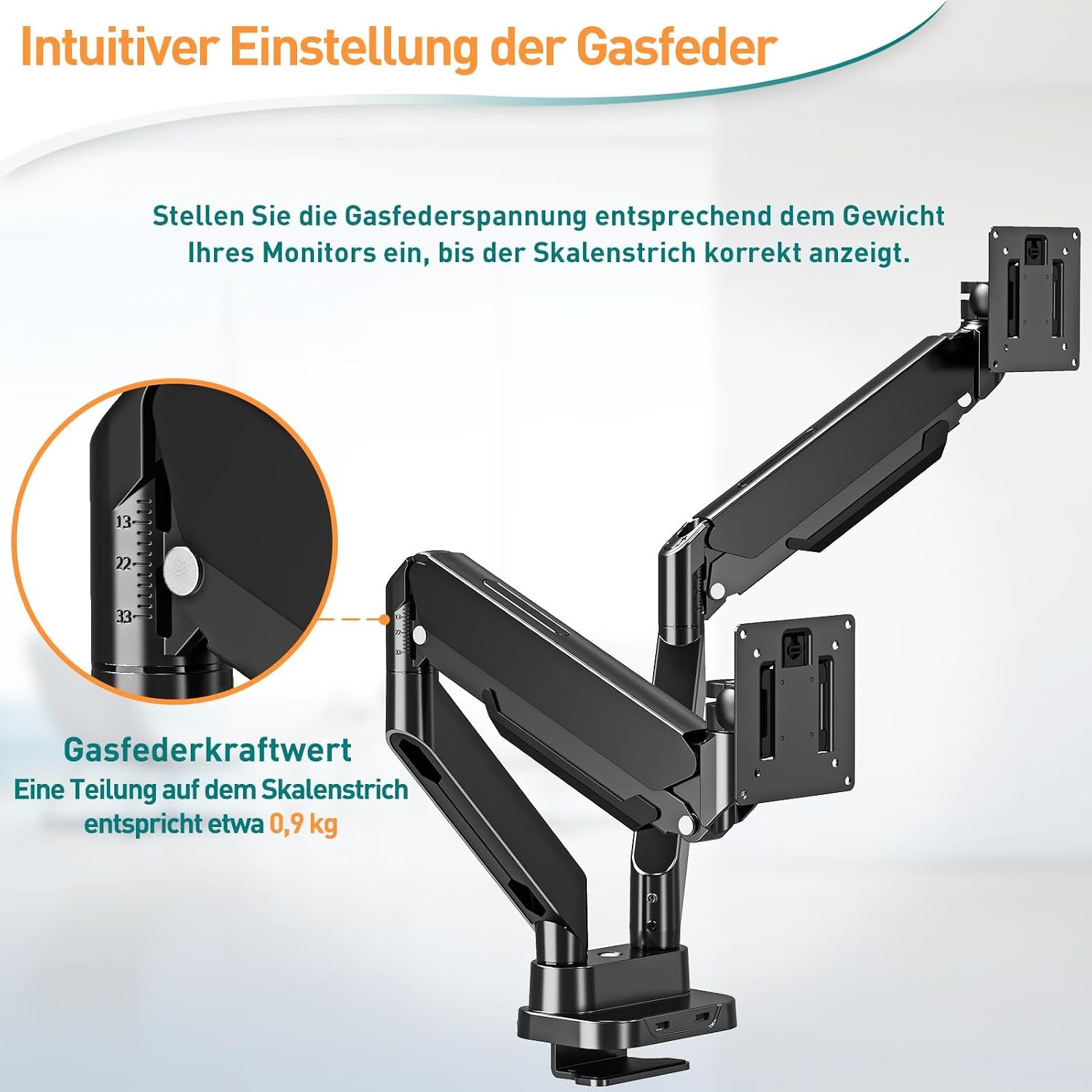 Dubbele Monitorarm - Gasveer - 13-39 Inch | 34% Korting