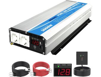 Zuivere Sinus Omvormer 3000W met Korting - Ideaal voor Outdoor & Noodgevallen