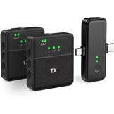 Draadloze Lavalier Microfoon voor iPhone/Android/Camera - 58% Korting