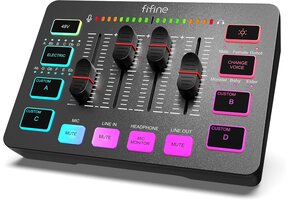 Gaming Mixer met XLR, RGB & 48V Fantoomvoeding - 40% Korting