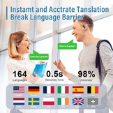 Vertaaloordopjes AI - 164 Talen - Zwart - 28% Korting