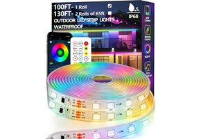 Ledstrip Buiten 30m RGB+IC IP68 Waterdicht met App Bediening - 34% Korting