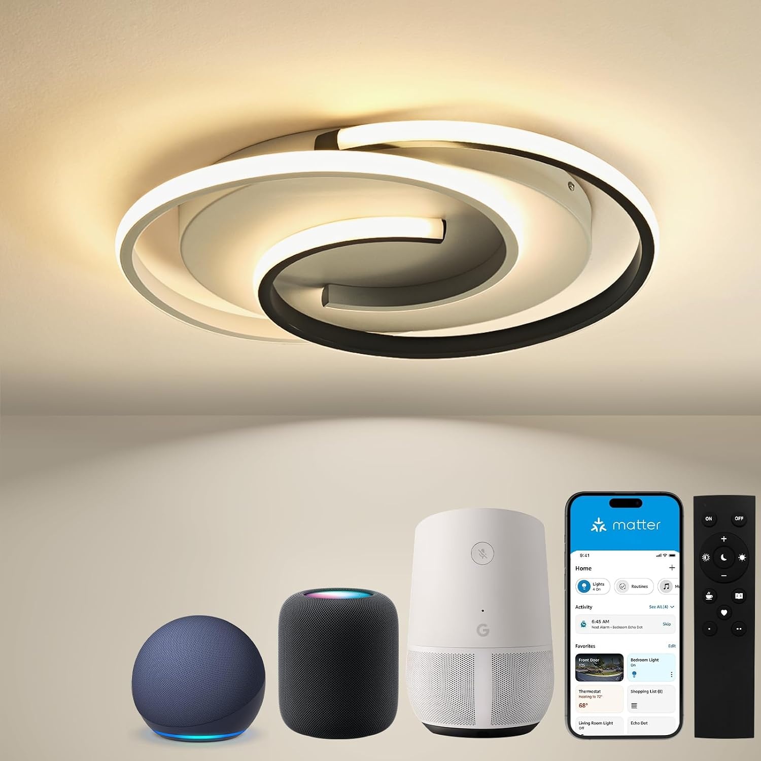 Dimbaar LED Plafondlamp (32W, Ø 40 cm) - Smart Home Control