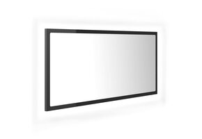 Badkamerspiegel LED Hoogglans Grijs 90x37cm | -34%